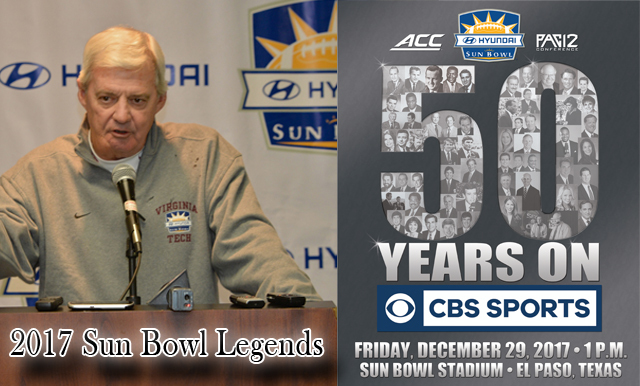 Virginia Tech’s Frank Beamer and CBS Sports to be honored as Sun Bowl Legends